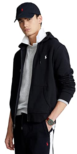 Polo Ralph Lauren Double Knit Tech Fleece Hoodie - M - Black #TOP1