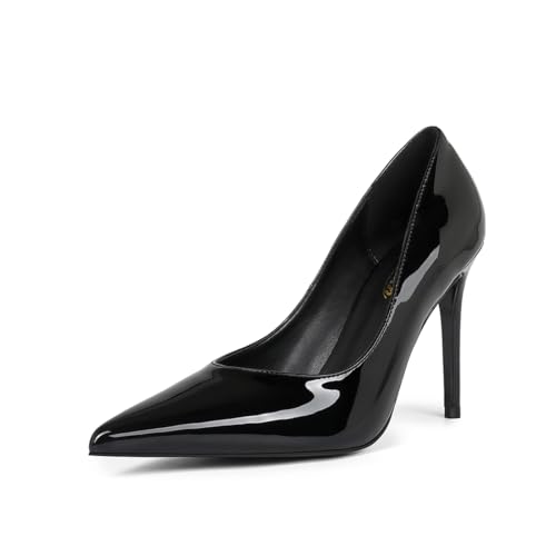 Stiletto Heel Pumps for Women Pointed Toe Wedding Dress Shoes Sexy High Heels Slip on Prom Shoes.