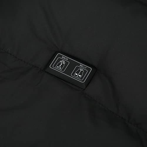 Tgoon Colete de aquecimento elétrico, gola alta, colete aquecido por USB para inverno para mulheres