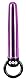 ORION Vibrator „Vibe metallic“ - intensiver Mini-Vibrator für Frauen, mit Rückholring, zur Anus- und Vagina-Stimulation, im Metallic-Design, lila
