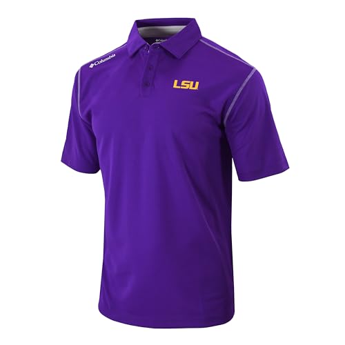 Columbia Louisiana State Univ Golf Men's Shotgun Polo