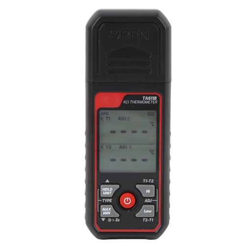 Jauge de température à thermocouple double canal de -200 à 1372 ℃ pour des analyses sans erreur