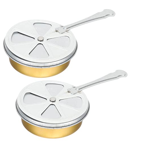 Yardwe 2sets Portable Alcohol Stove of Burners for Camping Hiking and Hot Pot Cooking Convenient and Lightweight Design Fire Safety Features