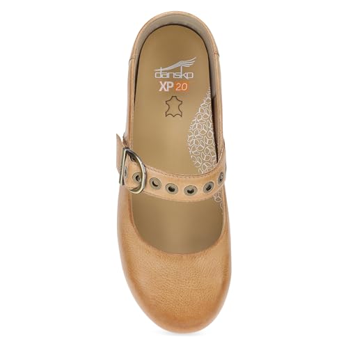 Image of Dansko XP 2.0 Mary Jane Clogs for Women - Slip-Resistant Leather Shoes with Arch Support, Removable Footbed, and Adjustable Strap - Ideal for Teachers & Service Professionals