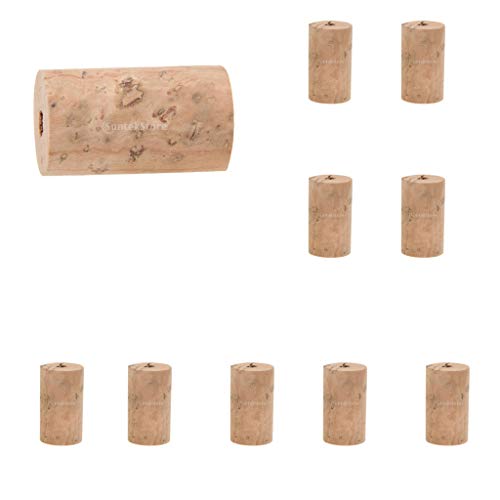 Almencla 10Pcs Flute Head Joint Cork Wood Flute Woodwind Instrument Repair Parts #TOP7