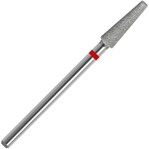 ZIRATONES Cuticle Nail Drill Bit,Russian Manicure Drill Bits 3/32'' Professional Safety Carbide Under Nail Cleaner Nail Bit for Clean Cuticle Dead Skin Nail Prepare, Manicure Nail Salon (Fine)