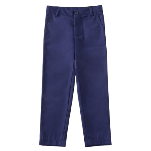 Boys Dress Pants Slim Fit Suit Pants Kids School Uniform Adjustable Waist Size 2t-20