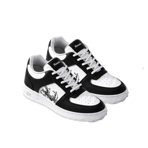 Image of Men's White-Red Casual Airmix Shoes | Premium Soft Cushion Sole | Lightweight Breathable Sneakers for Walking Office Travel College & Outdoor
