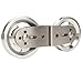 Cable Pulley Wheel, Stainless Steel Pulley Wheel,Pulley Traction Wheel, Pulley System Attachment for Exercise The Triceps,Back Muscles, Sturdy(Aluminum Double Pulley)