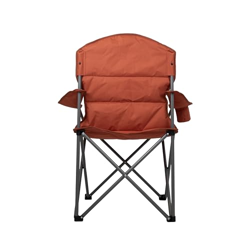 Silla de camping extra ancha para pesca y playa con posavasos térmico integrado 4