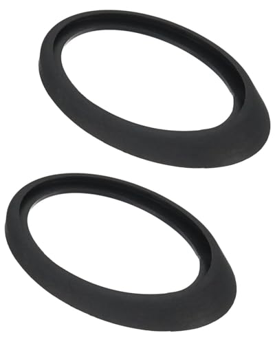 KEMUZ Junta de Goma para Base de Antena de Coche, 2 Piezas, Negro, Universal para Opel Astra H/VW Golf/Audi A3, Sellado Impermeable, 55x40mm, Fácil Instalación Sin Herramientas
