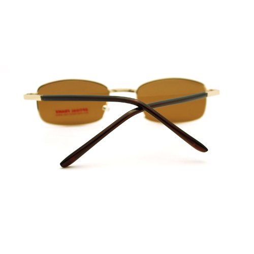 JuicyOrange Thin Metal Rectangular Frame Sunglasses Unisex 8 Colorful Lens4