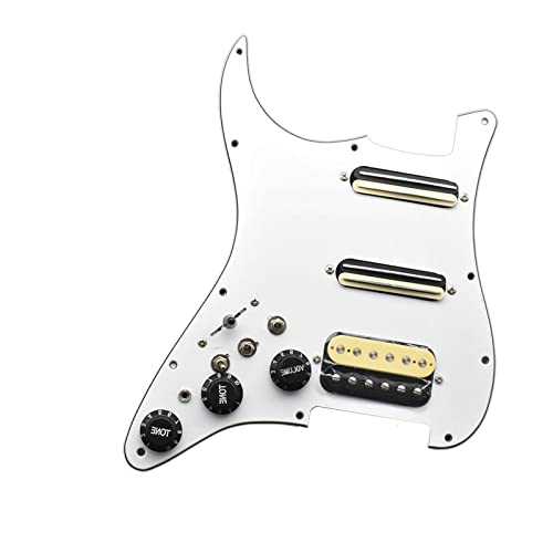 LOVIVER Guitare électrique Pickguard Pickup Direct remplace le pickguard précâblé blanc, chargé, pratique et facile à… - Les Beatles, Paul McCartney, John Lennon, RIngo Starr, George Harrison LOVIVER Guitare électrique Pickguard Pickup Direct remplace le pickguard précâblé blanc, chargé, pratique et facile à… – Image 6