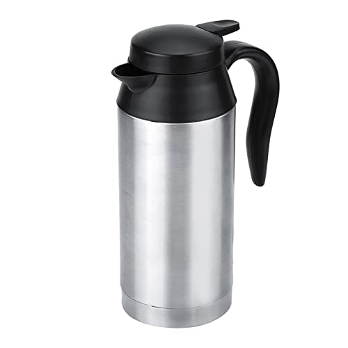 Auto Wasserkocher 12V 120W 750ml Edelstahl Reisewasserkocher Autowasserkocher mit Zigarettenanzünder Tragbarer Reisewasserkocher für Heißes Wasser, Kaffee, Tee