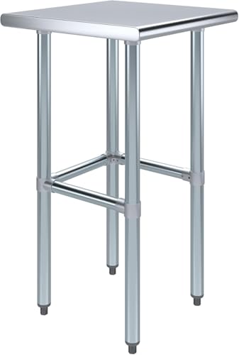 Image of 20 inchx20 inch Open Base Stainless Steel Work Table, NSF