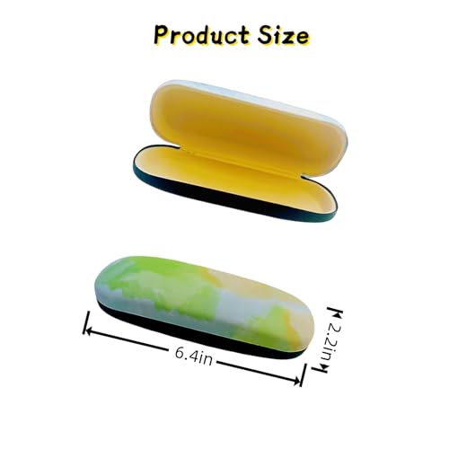 Image of 3 Pack Glass Cases Hard Shell, Portable Hard Eyeglasses Case Linen Fabrics Eyeglass Organizations for Women Girls