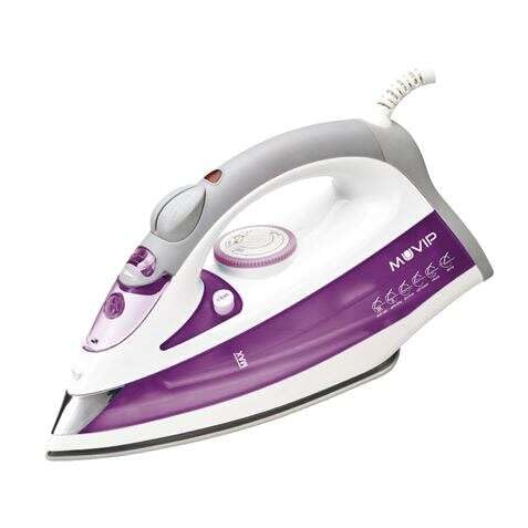 Plancha de ropa con vapor 2200W y suela de cerámica antiadherente para un planchado eficiente