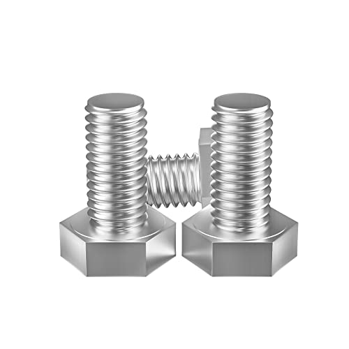Image of 1 /4-20 x 7 /8 inch (5 /8 to 5 inch Optional) Hex Head Screw Bolt, Stainless Steel 18-8(304), Fully Threaded,25pcs