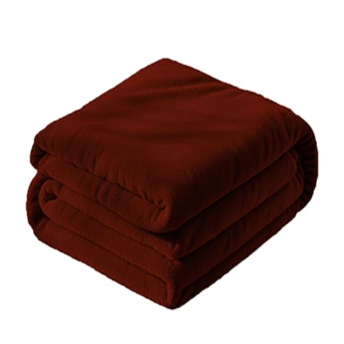 毛布 140 x 240 cm 洗える 暖か 軽量 柔らかく、快適で多用途 プレミアムマイクロファイバー ブランケット サポートのカスタマイズ シングルソファ、旅行に適した、ダブルおよびキングサイズのソファに適しています。, モカ