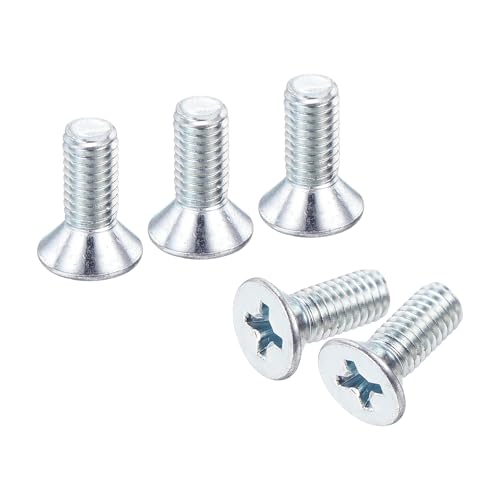 Vis à métaux #10-24 cruciforme acier carbone pour quincaillerie de cheville murale x100