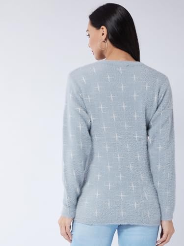 Image of Modeve Women Flower Print Sweater for Winters||Winterwear||