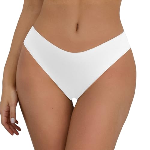 KBOPLEMQ Traje de baño para mujer, corte brasileño, bikini con control de abdomen, pantalones cortos de baño ajustados, parte inferior transpirable, sin costuras, traje de baño corto, bikini sexy