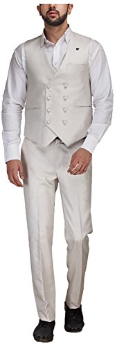 Image of PLATINUM STUDIO Men's Slim Suit Trousers