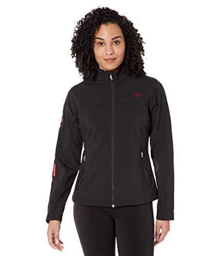 ARIAT Women's Rosas Team Softshell Jacket, Black, Small