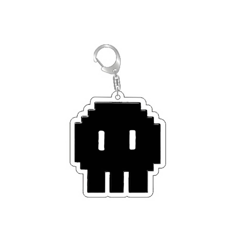 Murder Uzi Drone Keychain Cartoon Figure Uzi J N Cyn Cosplay Keyring Pendant Acrylic Chain Decor Murder Dron Merch (White-5)