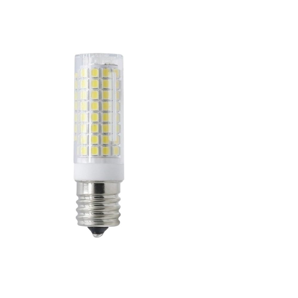 YSJX Lighting, Confezione da 10 lampadine a LED a mais AC220V G4/G9/E11/E12/E14/E17 9W dimmerabili in ceramica + PC Light 102 LED(Warm White,E17)