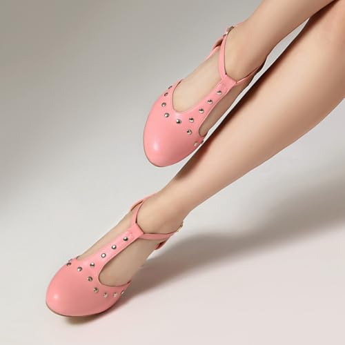 Image of ForeMode Fashion Women T-Strap High Heels Bow Platform Round Toe Pumps Leather Summer Sweet Shoes