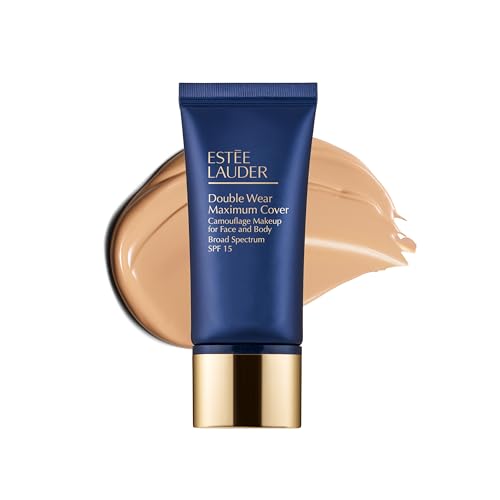 Estée Lauder Double Wear 24-Hour Maximum Cover Camouflage Foundation for Face and Body SPF 15 | Full Coverage | Tattoo Cover Up Makeup Waterproof, 1.0 Fl Oz, 2W1 Dawn