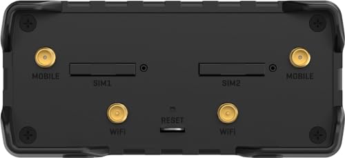 Image of RUT951A00800 Model RUT951 Industrial Cellular Router; Aluminium Housing; 4G LTE (Cat 4), 3G, 2G Connectivity; for use with USA Carriers Only; Dual SIM; WAN Failover; Wireless Access Point