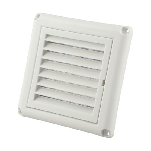 QOXEZY Conducto de ventilación de techo de 4 pulgadas ideal para exteriores y cocina, con pared y techo, hecho de plástico resistente a la intemperie, fabricado con plástico ABS