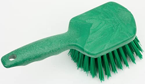 Image of SPARTA 40541EC09 Plastic Scrub Brush, Utility Brush, Kitchen Brush With Hanging Hole For Cleaning, 8 Inches, Green - (Pack of 1)