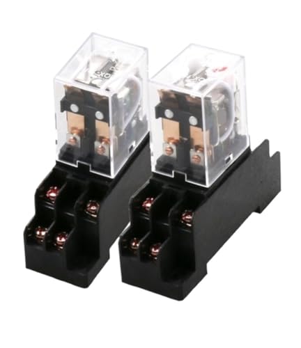 Relais intermédiaire JQX-13F AC 220V à 8 broches avec base lumineuse LED