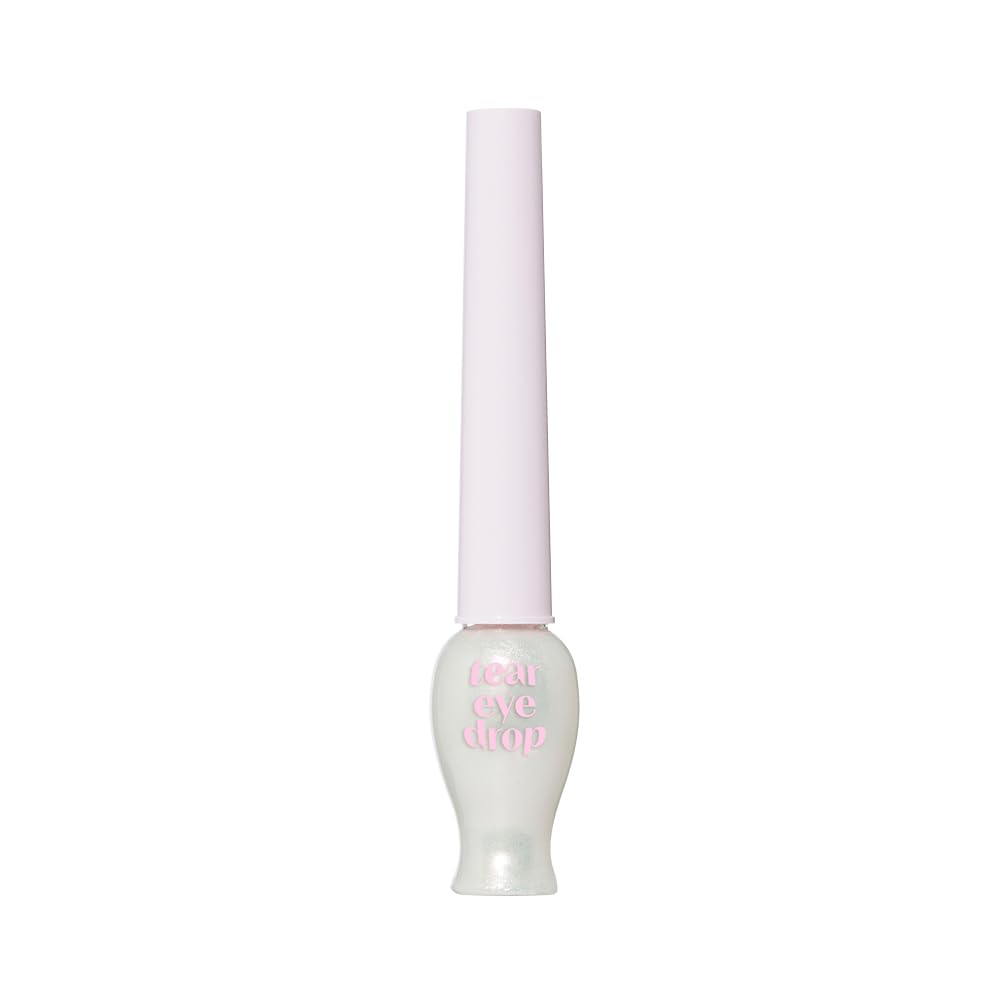 ETUDE Tear Drop Eyeliner, Crystal & Opal Glitter, Smudge-Proof Sparkle, Long-Lasting Formula, All Skin Tone Friendly, Korean Makeup, Beauty, Pure Sparkling Pearl (0.271 Fl Oz)