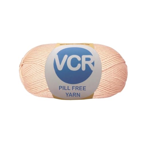 Image of VCR Biscuit Color Yarn, Pill-Free Soft Knitting Yarn, 100 Grams Hank, 263 Meters Length, Low-Pill Acrylic Yarn, Soft Crosia Threads, Pack of 1, Suitable for Beanies, Caps and Gloves