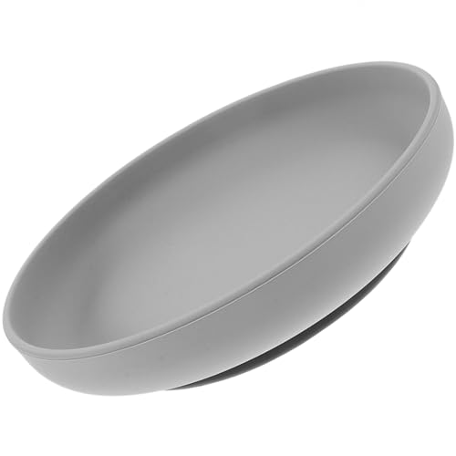 LALADEFIEE 高齢者用吸盤付き防溢シリコンスクーププレート 自己給餌対応 滑り止め設計 食事補助 食器介護用品