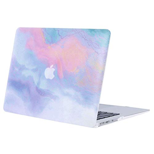 MOSISO Funda Dura Compatible con MacBook Air 13 Pulgadas (A1369 / A1466, Versión 2010-2017), Ultra Delgado Carcasa Rígida Protector de Patrón de Plástico Cubierta, Nubes de Colores