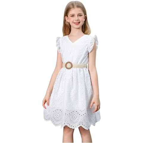 BEAUDRM Girl's Ruffle Trim Dress Cover