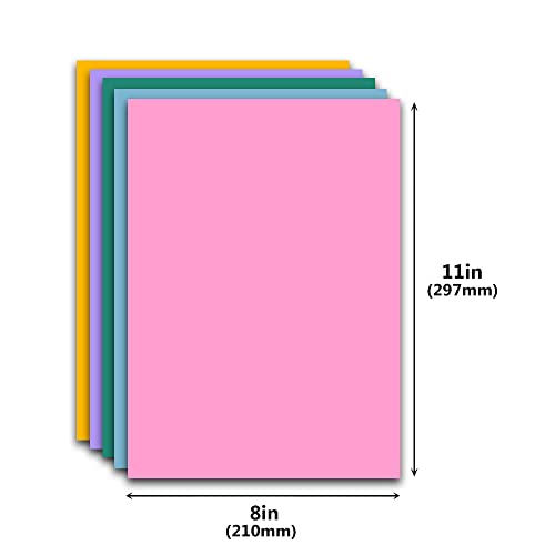 HEINAROMAN 25 Pack Permanent Adhesive Vinyl, 23 Self Adhesive Vinyl Sheets A4+2 Transfer Tape Sheets, 23 Colours Sticker Vinyl Works with Silhouette Cameo for Decoration