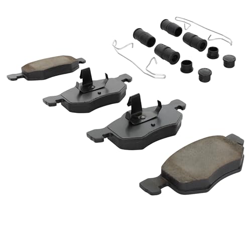 Image of QUALITY-BUILT Front Semi-Metallic Brake Pads, Premium 1001-0843M, Compatible with 2001-2007 Ford /Mazda /Mercury (Escape,Mariner,Tribute)