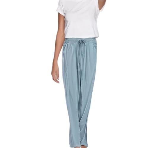 AUPancc Women's Sleep Pants Summer Modal Lounge Home Wear Bottoms Pajama Pants with Pocket and Drawstring4