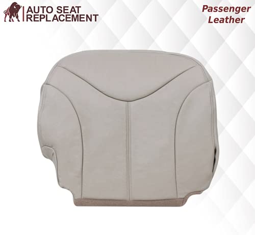 2000 2001 2002 GMC Yukon XL XLT SLT SLE Leather Seat Cover Replacement, GMC Yukon 1500 2500 Shale Tan Vinyl Replacement Seat Cover (Leather, Passenger Bottom)
