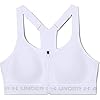Under Armour Women's Armour High Crossback Zip Bra , White (100)/Halo Gray , 36DD