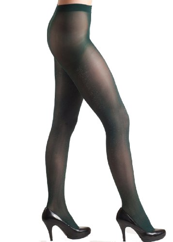 Fashion MIC Sheer Glittery and Plaid Fashion Tights (one Size, Glitter Green)