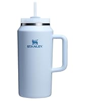Stanley Quencher H2.0 Tumbler with Handle & Straw 64 oz | Flowstate 3-Position Lid | Large Capacity for Travel & Sports | Insulated Stainless Steel Cup | BPA-Free | Glacier