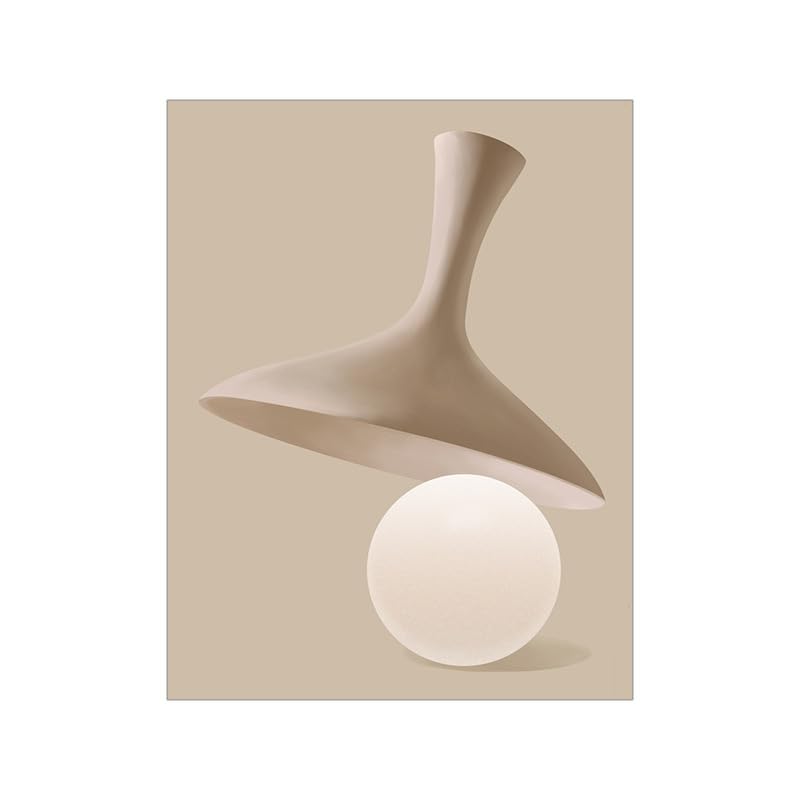 HJOSWVNS Laminas Decorativas Pared Geometría Beige Decoración pared Salon Laminas para Cuadros Decorativos Cuadros Decoracion Salon Modernos Dormitorios Lienzos Decorativos Sin Marco 20x30cm/1 Pcs