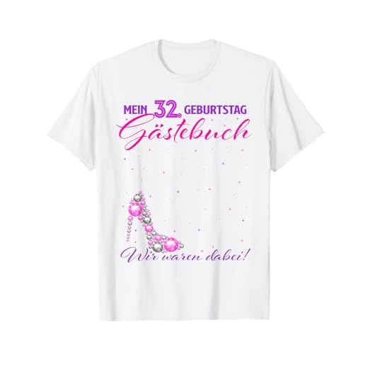 Divertido libro de visitas 32 años cumpleaños Camiseta
